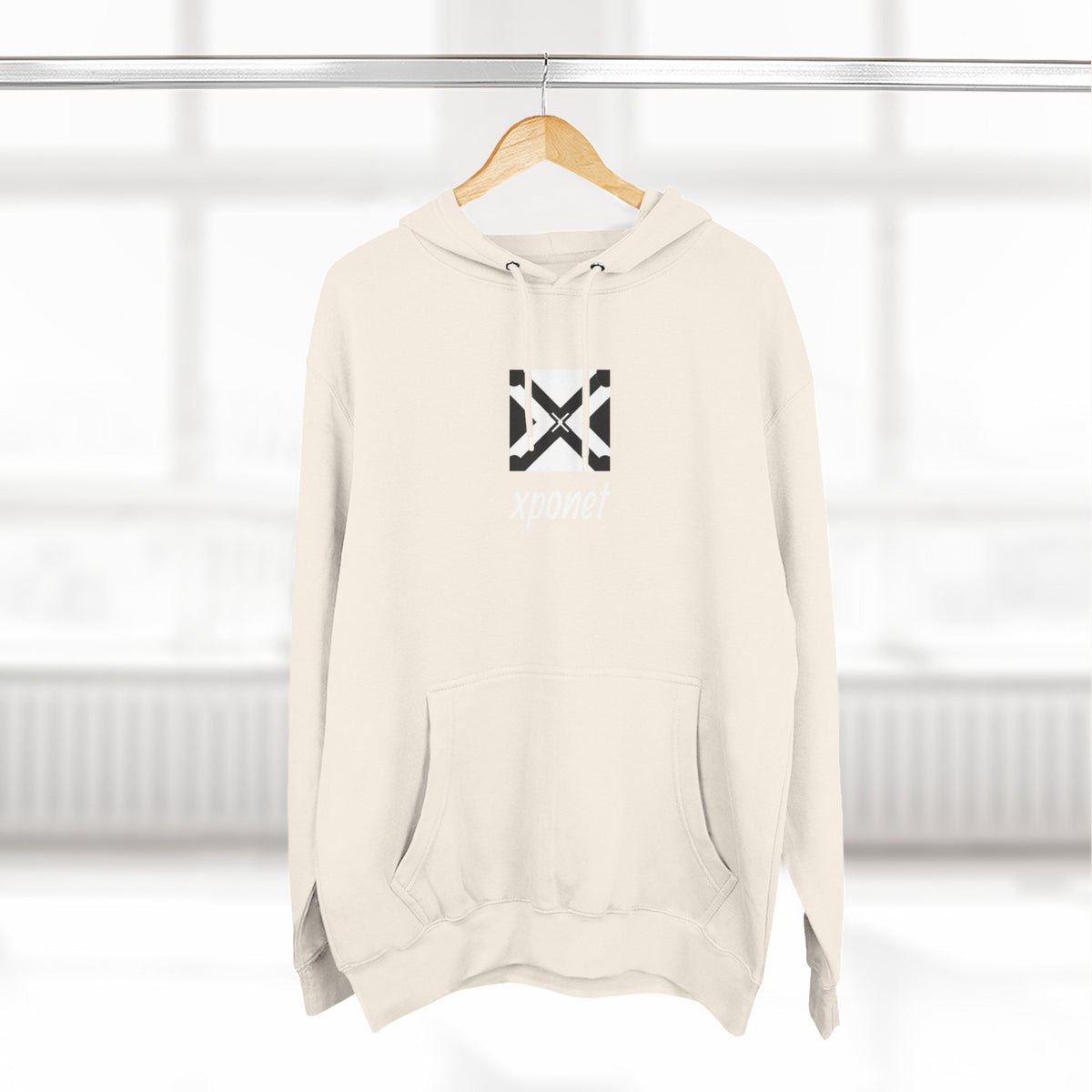 Three-Panel Fleece Hoodie