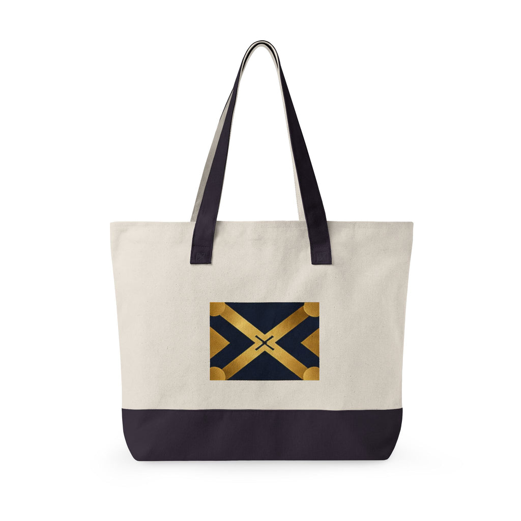 Zippered Canvas Tote