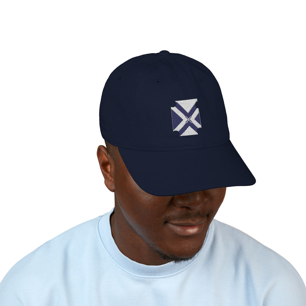 Organic Embroidered Baseball Cap — Distressed xponetworld Patch