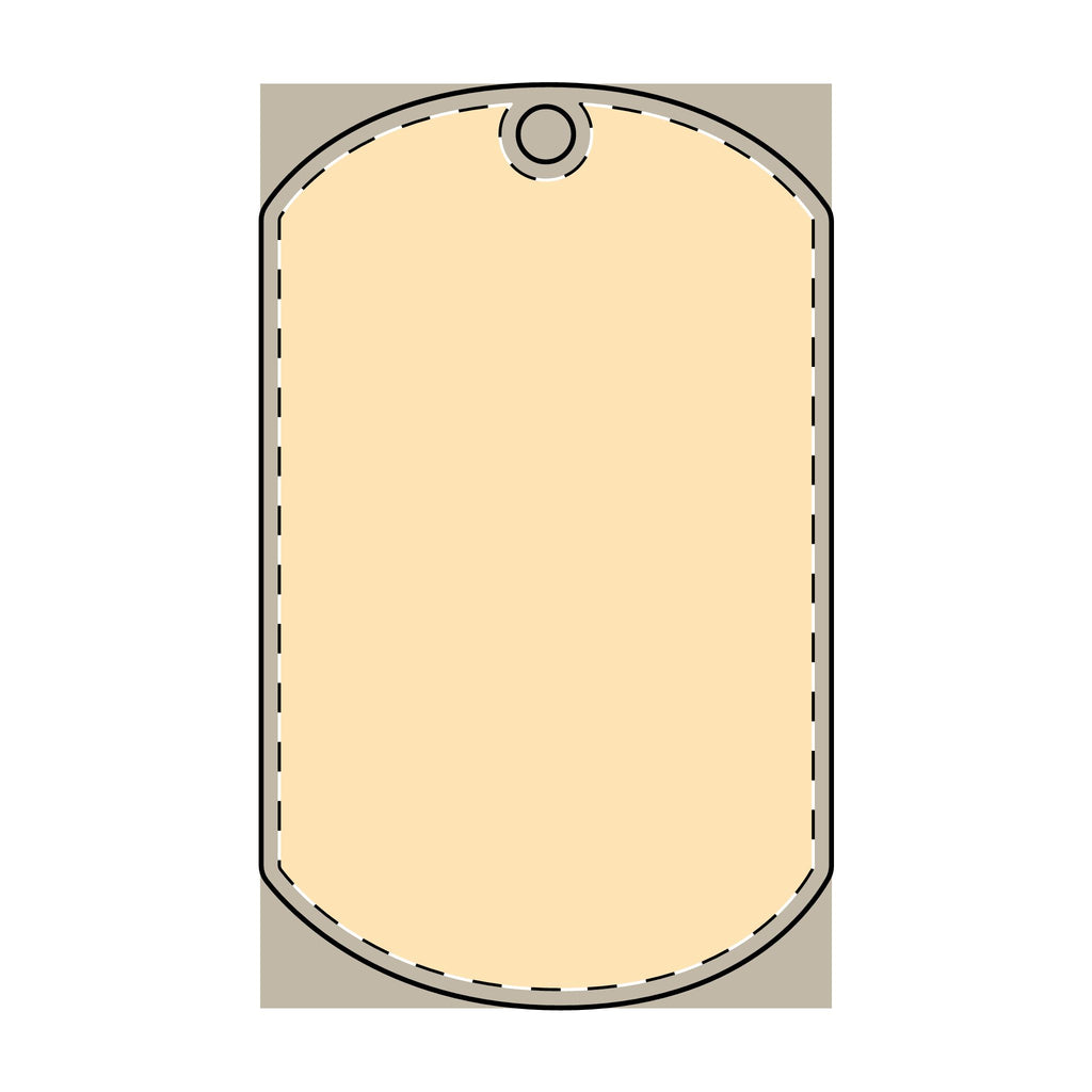 Dog Tag Keychain (Engraving)