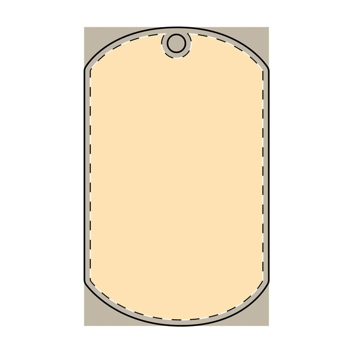 Dog Tag Keychain (Engraving)