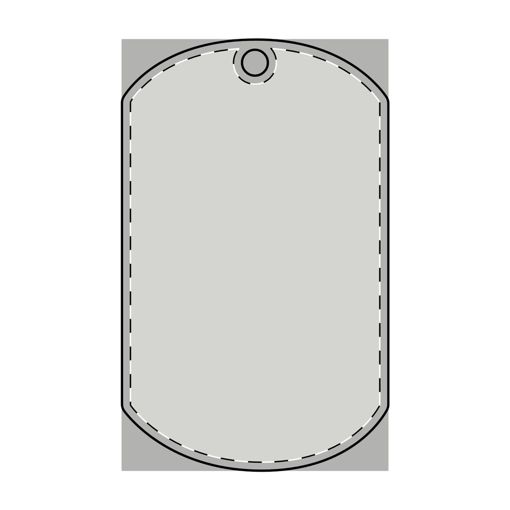 Dog Tag Keychain (Engraving)