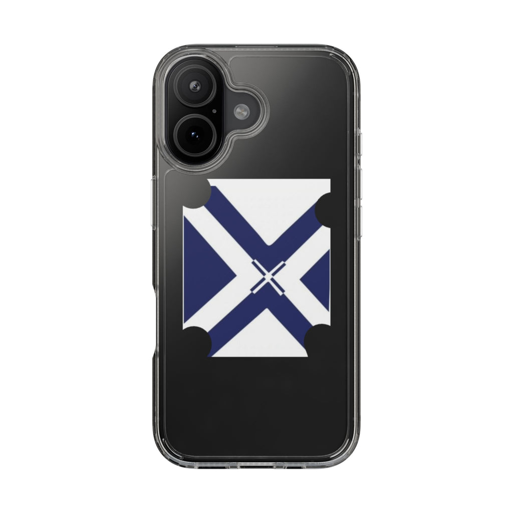 xT7 Saltire Clear Phone Case - Blue White Scottish Flag iPhone Cover