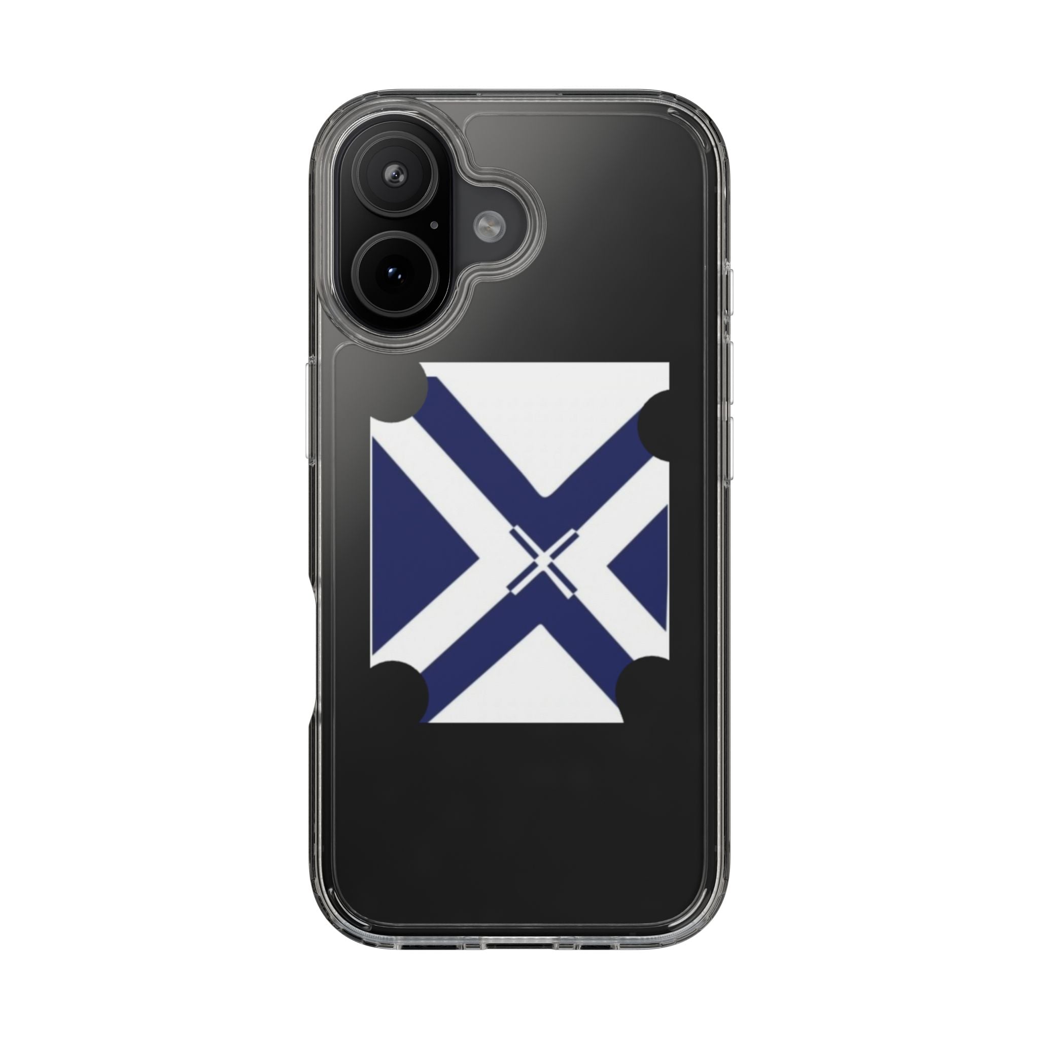 xT7 Saltire Clear Phone Case - Blue White Scottish Flag iPhone Cover