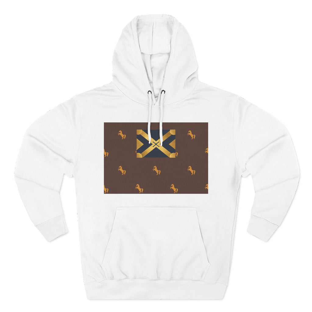 Three-Panel Fleece Hoodie