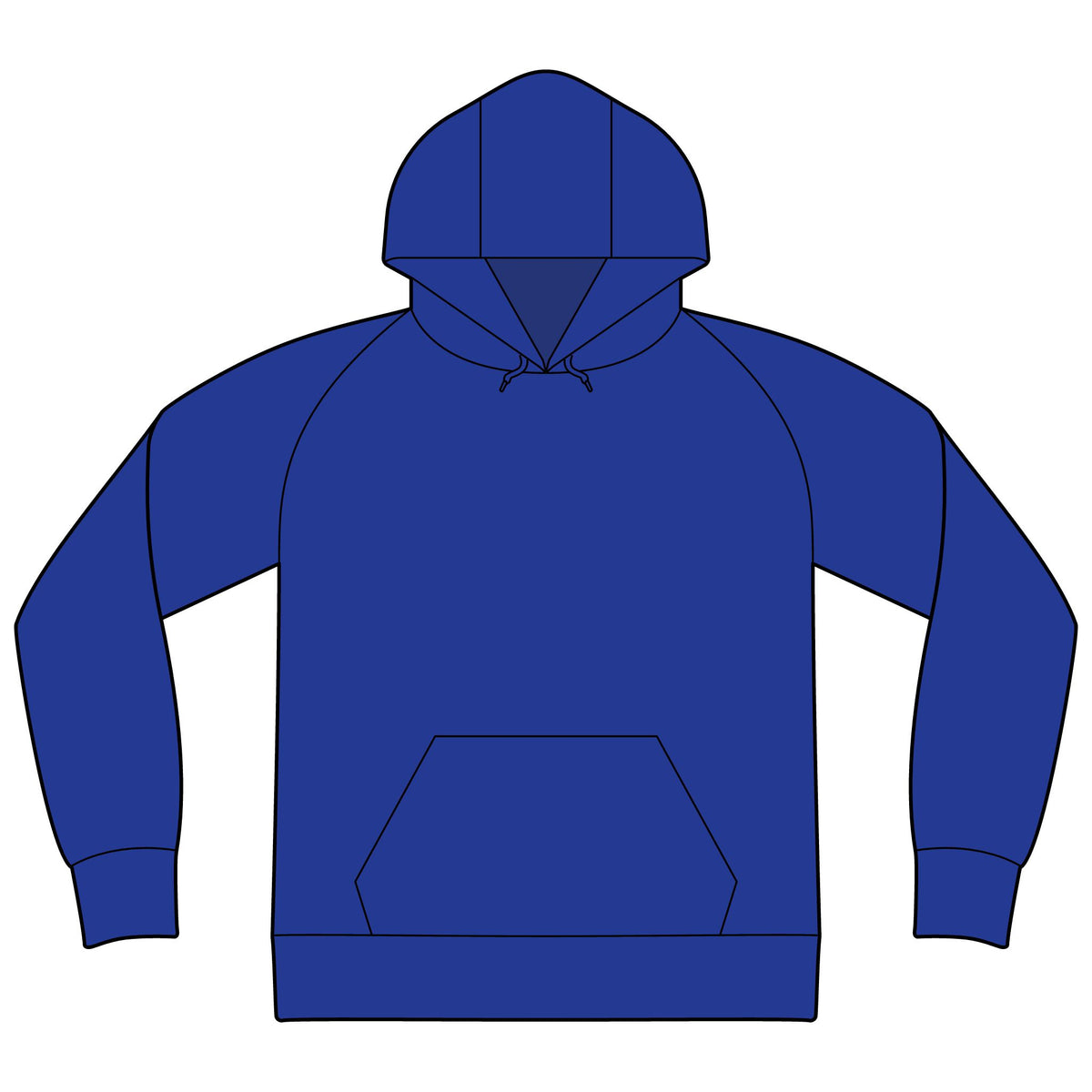 Sleeve Stripe Pullover Hooded Sweatshirt