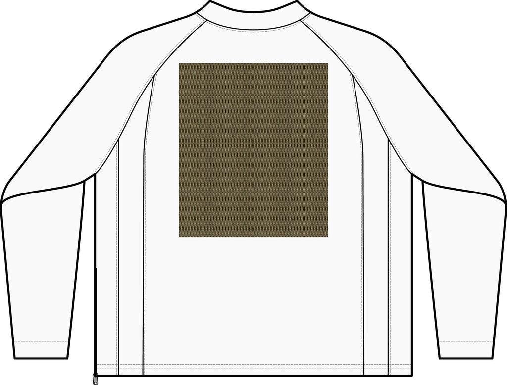 Tipped V-Neck Raglan Wind Shirt