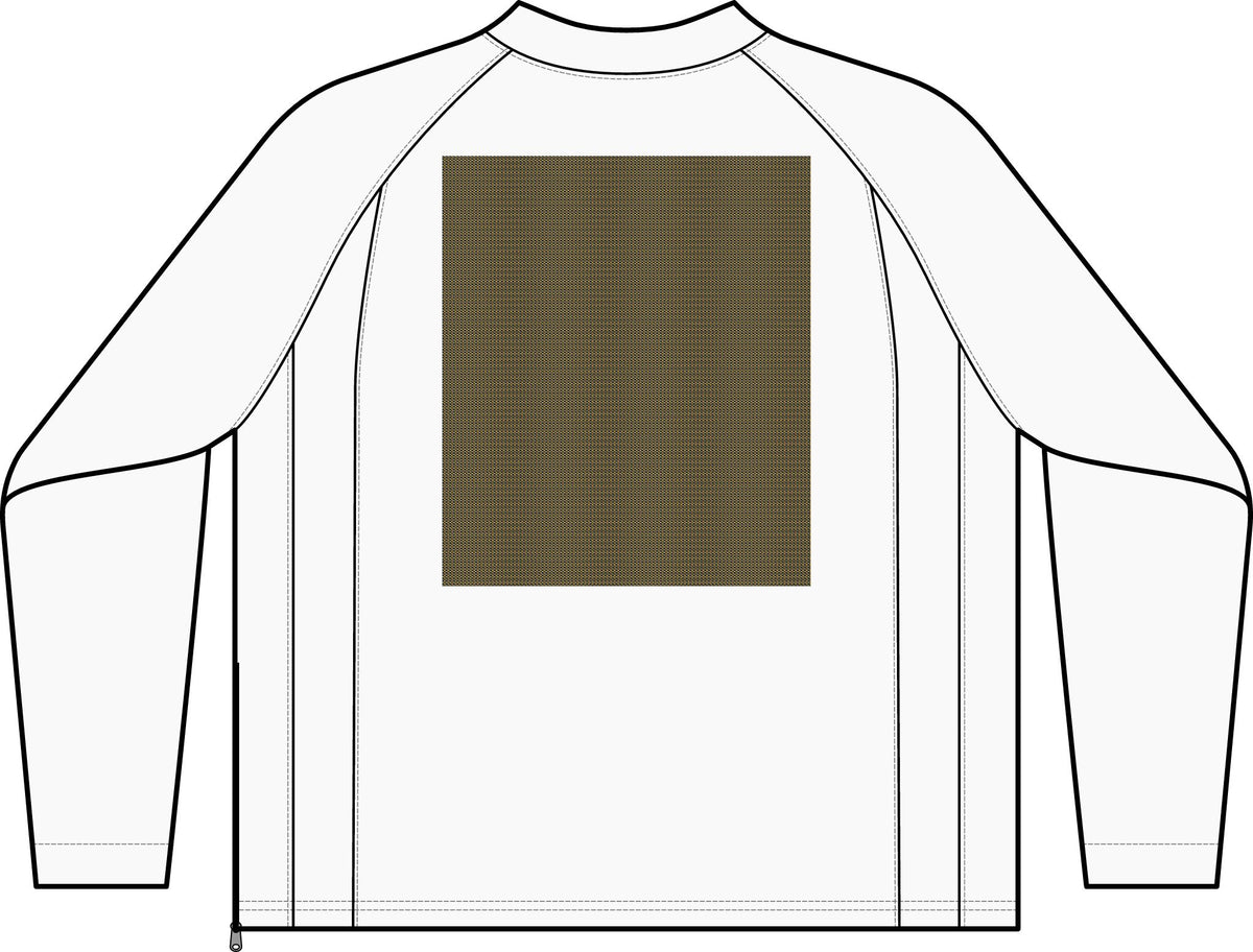 Tipped V-Neck Raglan Wind Shirt