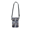 Small Phone Wallet Crossbody — Urban Skyline Design