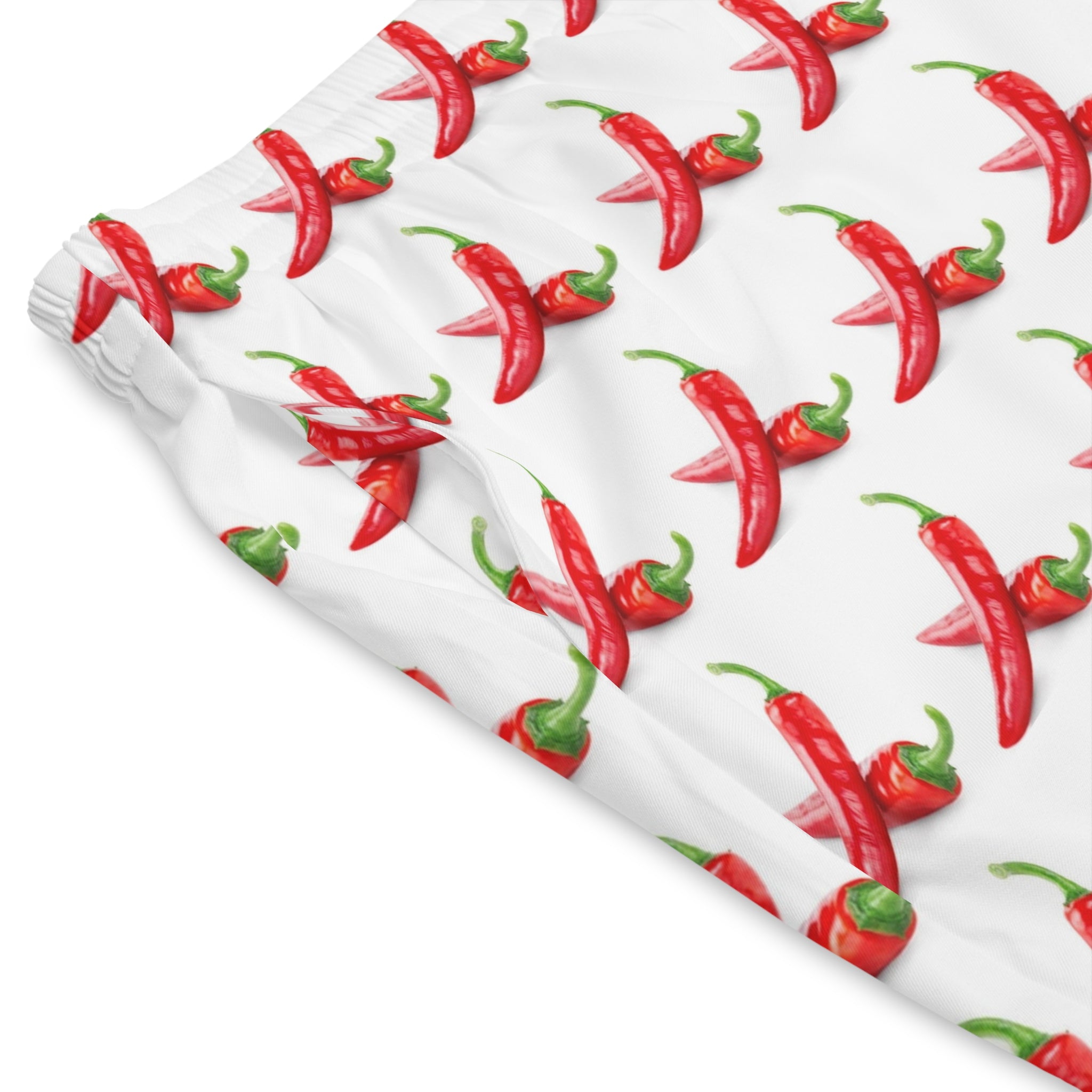 Chili Pepper Print Men's Beach Shorts