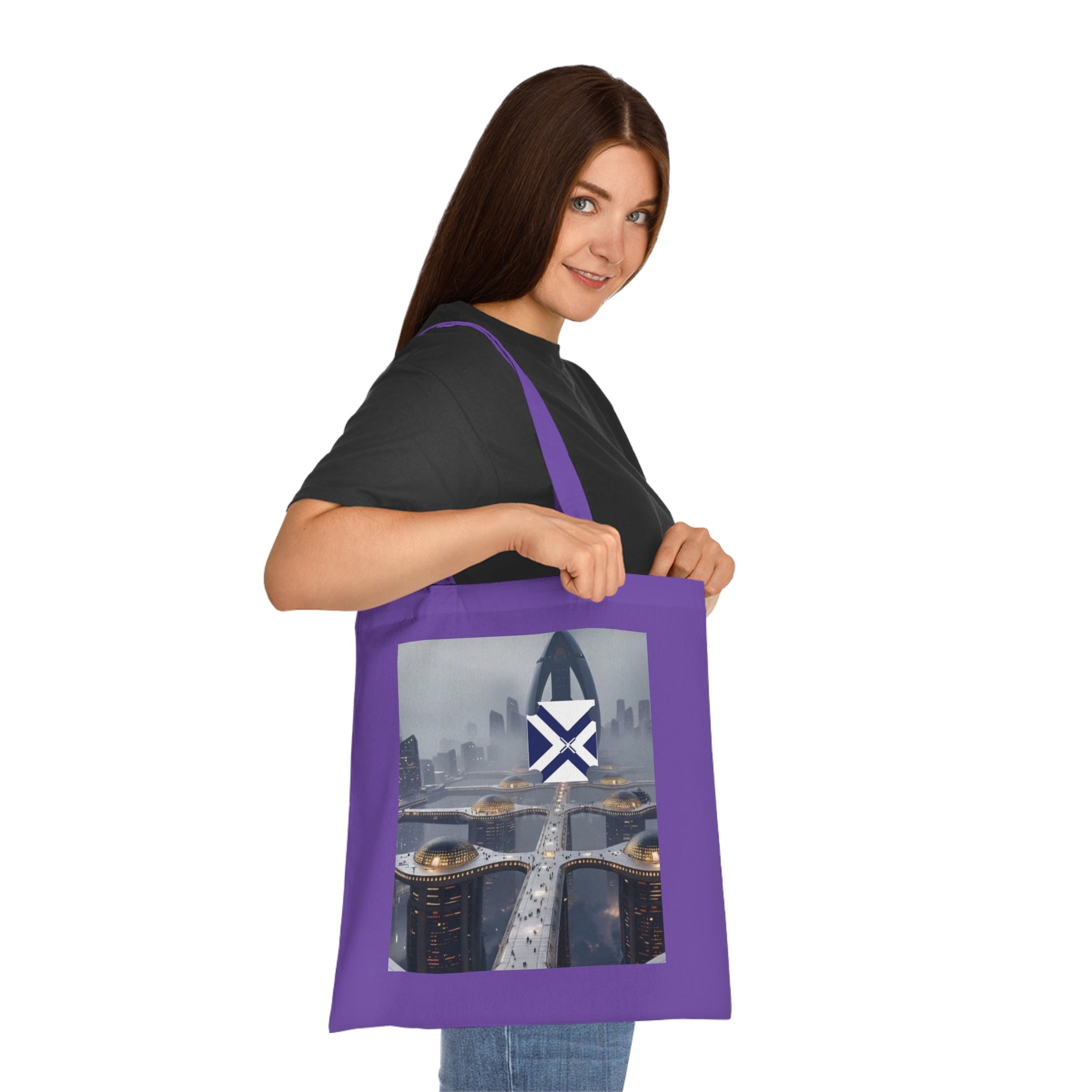 Xt Cotton Tote — Minimal Monogram Canvas Carryall