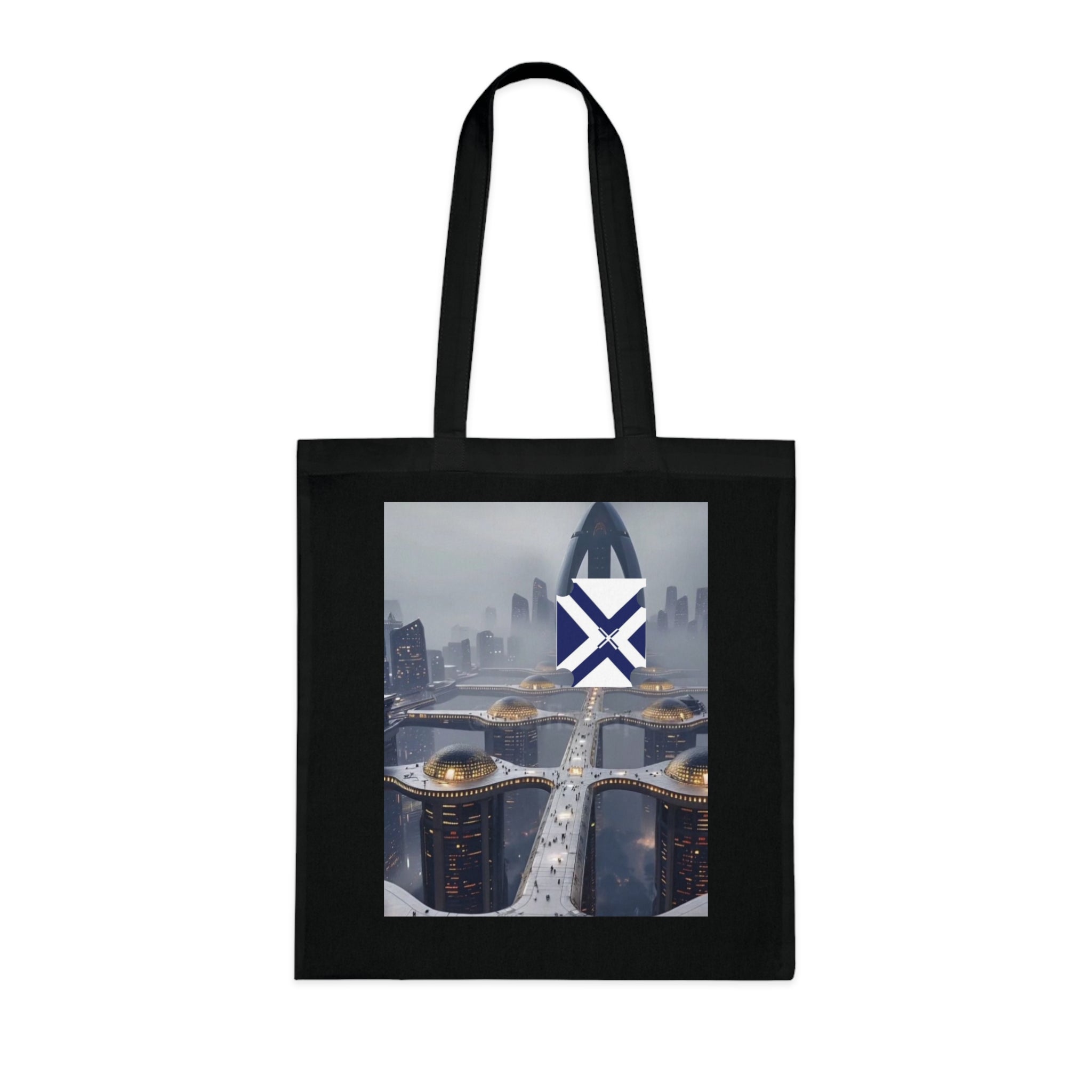 Xt Cotton Tote — Minimal Monogram Canvas Carryall