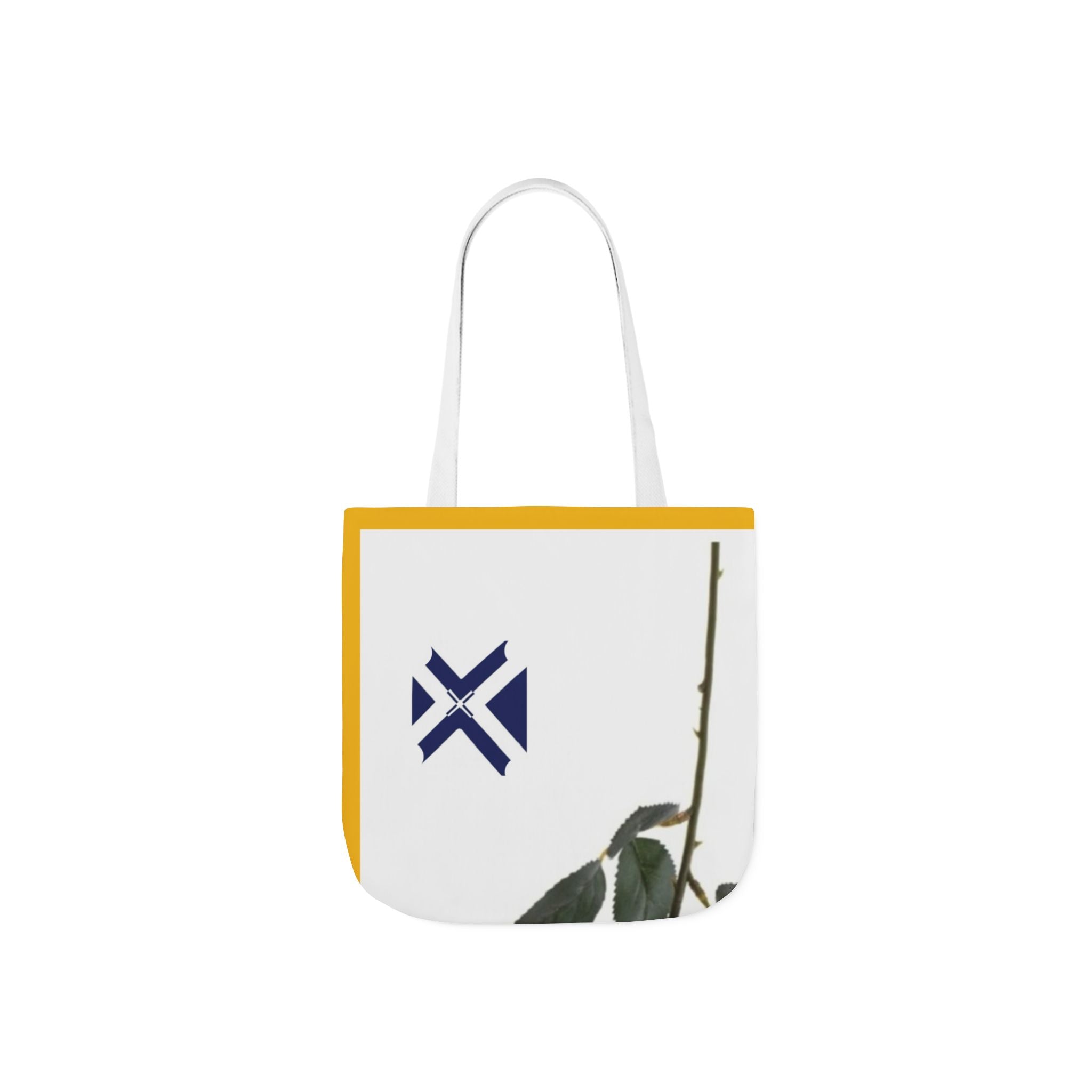 Rose XT Tote Bag — Yellow Accent Canvas Shopper