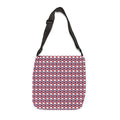 XT9 Adjustable Tote Bag — Red & Blue Geometric All-Over-Print Shoulder Tote