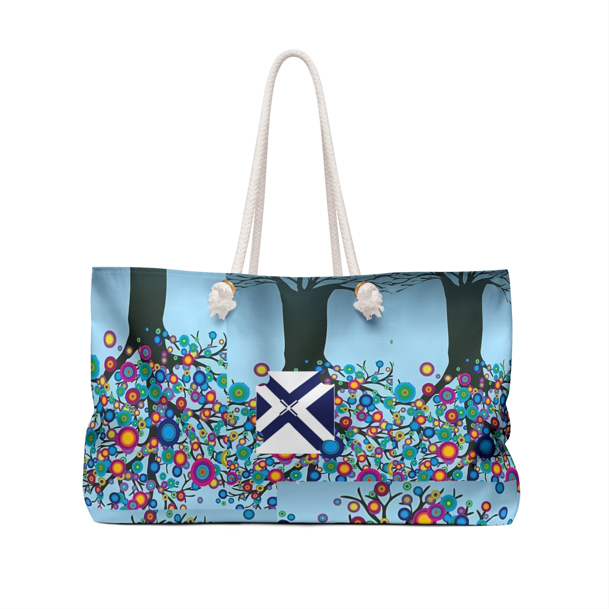 Weekender Bag — 'Xt' Printed Travel Duffel