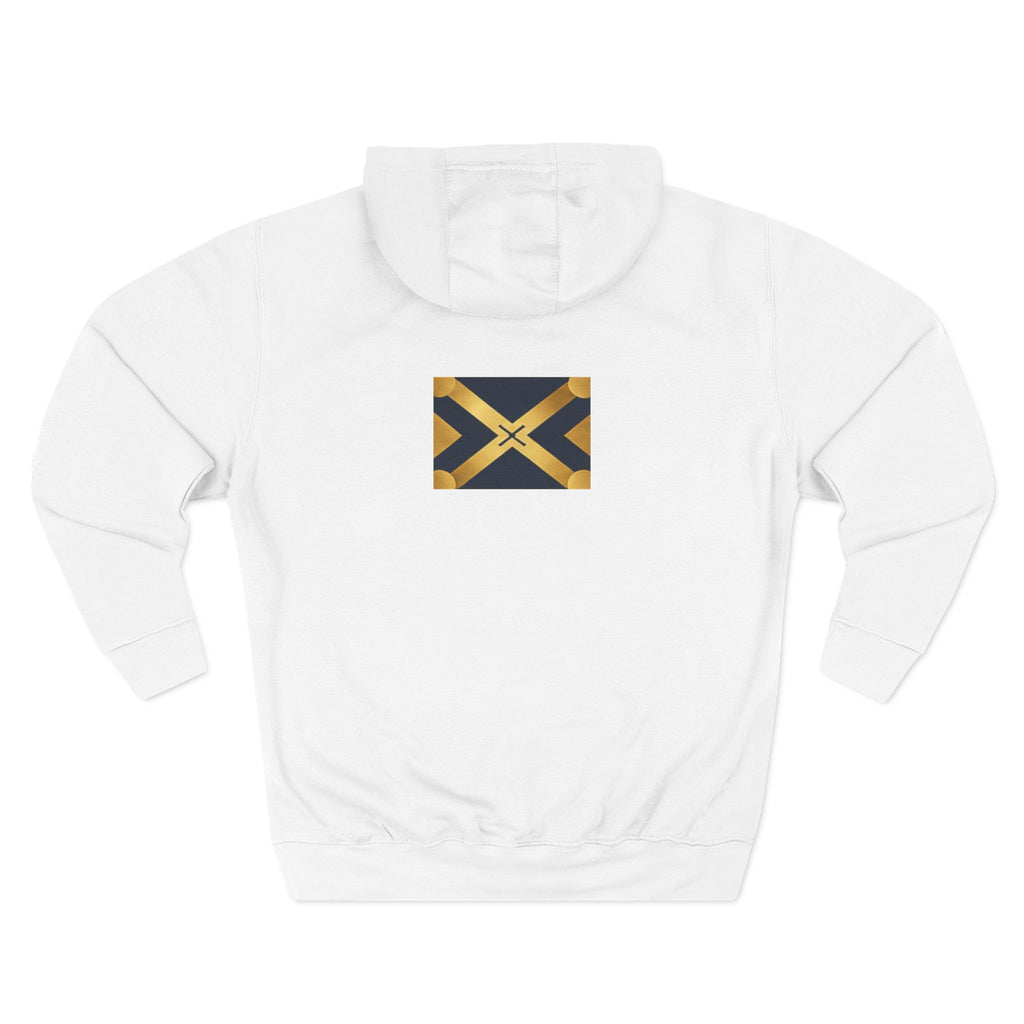 Three-Panel Fleece Hoodie
