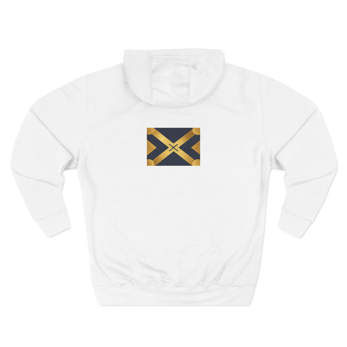 Three-Panel Fleece Hoodie
