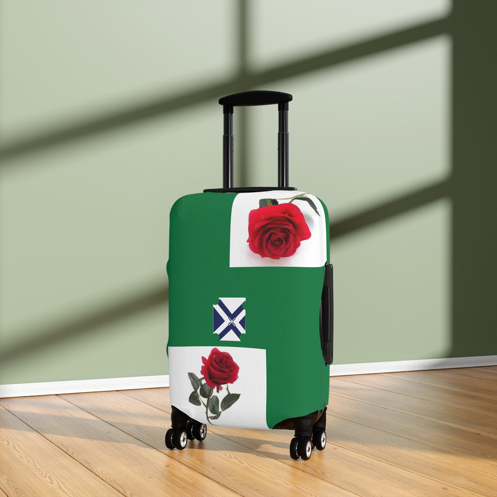Green XT7 Travel Luggage Cover — Protective Stretch Suitcase Slipcover