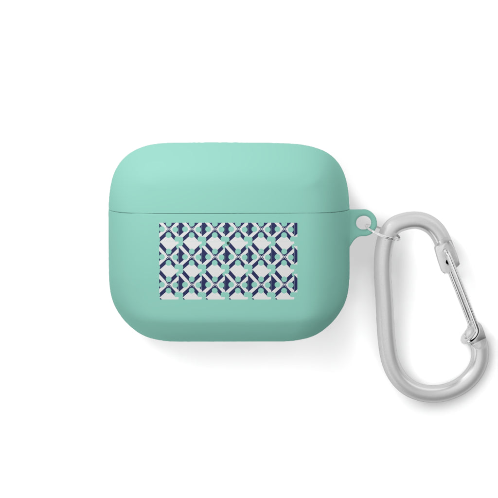 XT9 Blue Tile Pattern AirPods Case