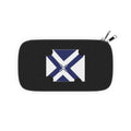 Nautical Cross Passport Wallet — Blue White Travel Document Organizer