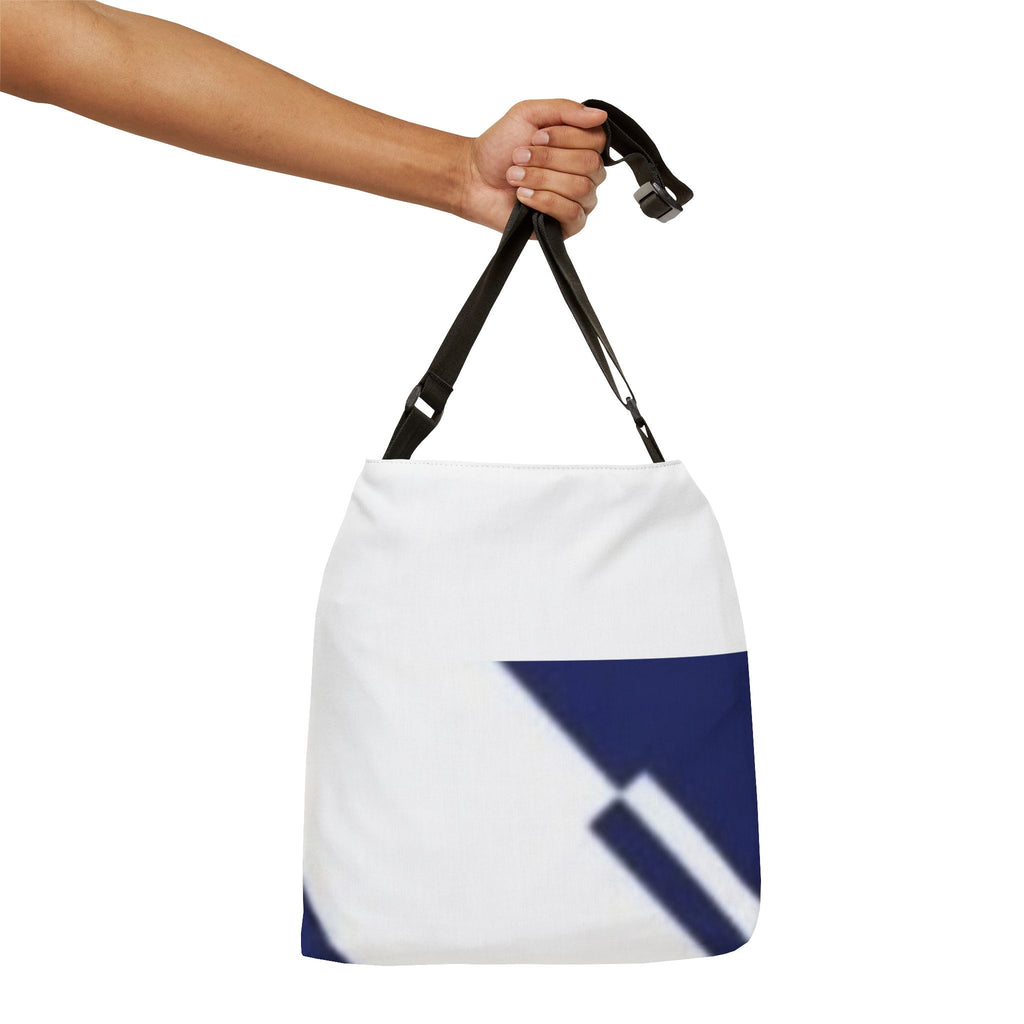 Minimal Navy Arrow Adjustable Tote Bag