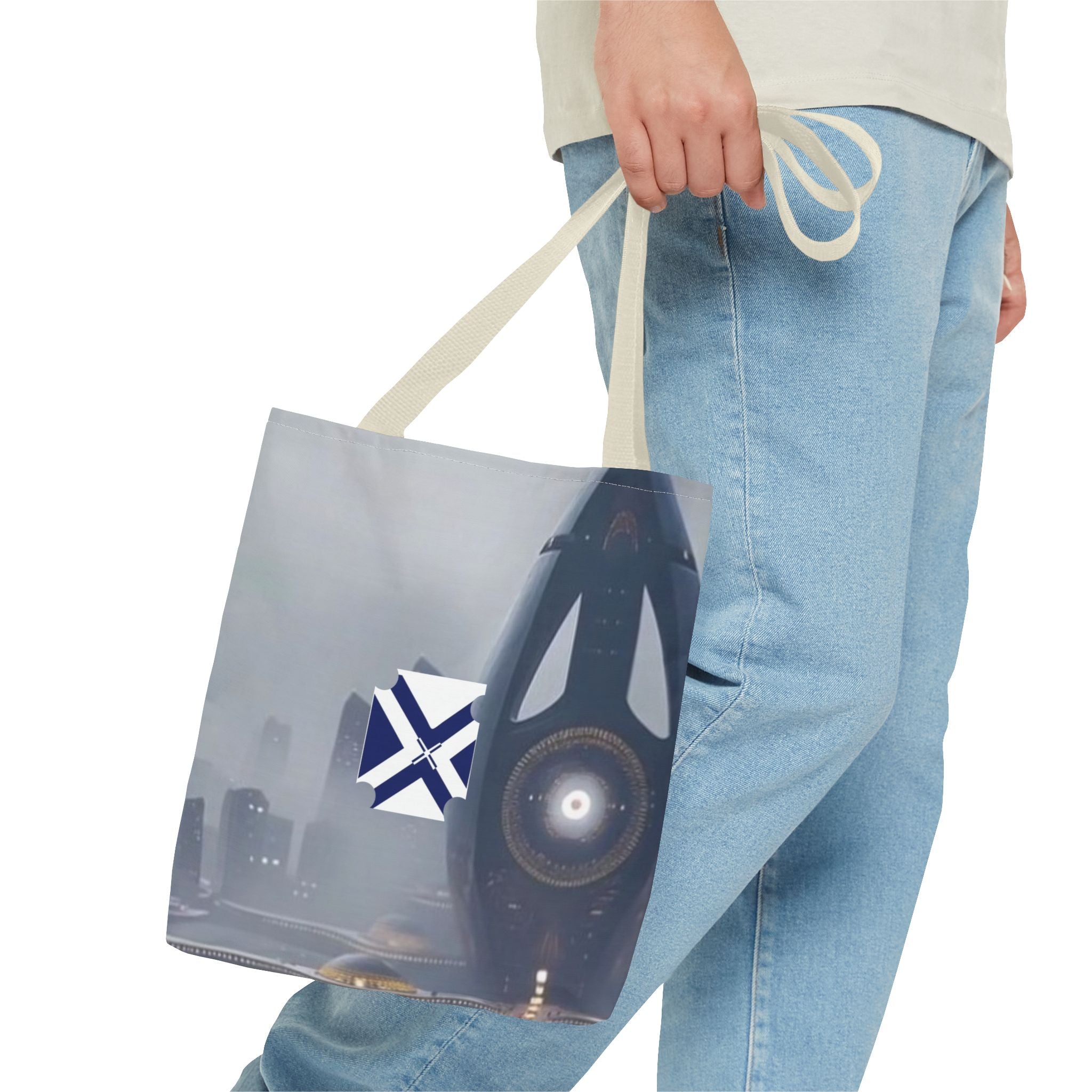 XT City Night Tote Bag — AOP Urban Skyline Design
