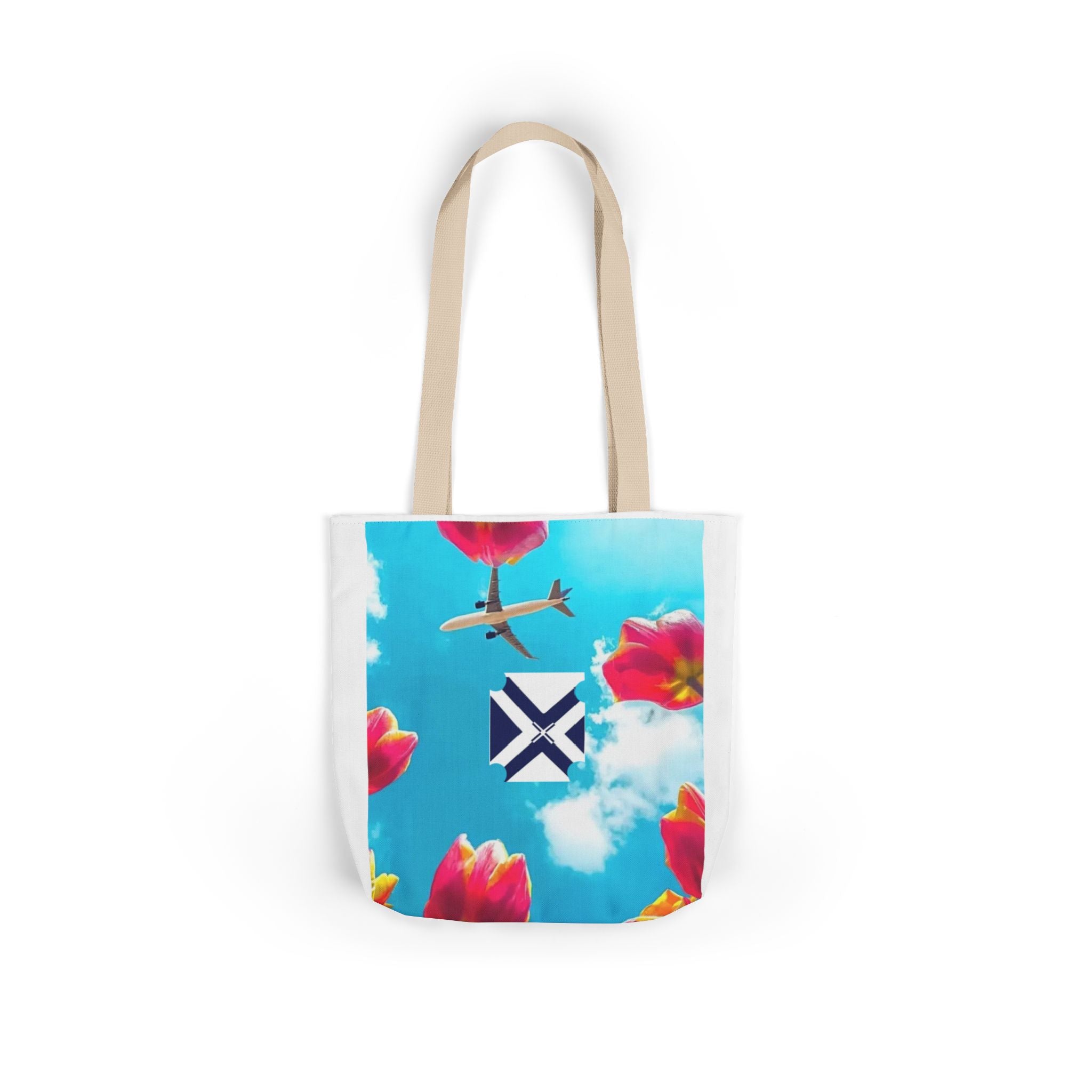 Xt Canvas Tote Bag — Minimalist Monogram Shoulder Tote