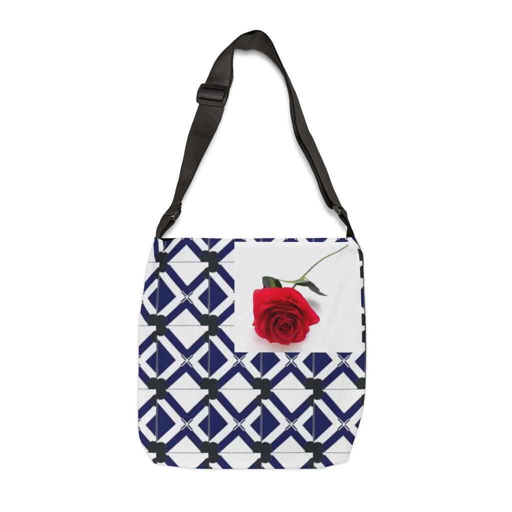 XT7 Rose Adjustable Tote Bag — Floral Rose Graphic Tote