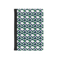 Geometric Green & Navy Passport Cover — Travel Wallet with Modern Tile Pattern
