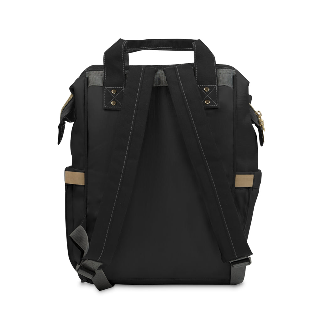 Multifunctional Diaper Backpack — Spacious Black Baby Changing Bag with Insulated Pockets & Stroller Straps