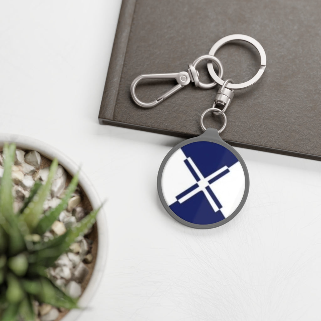 XT2 Keyring Tag — Round Flag Keychain