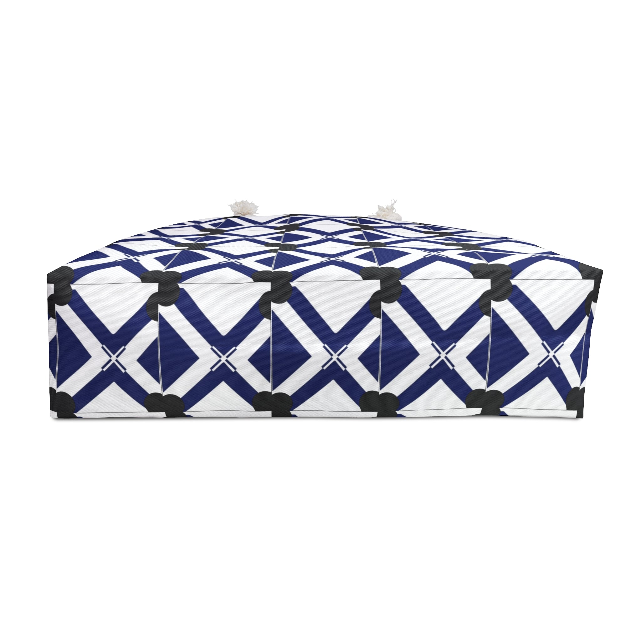 Navy xt Weekender Bag — Nautical Tile Travel Tote