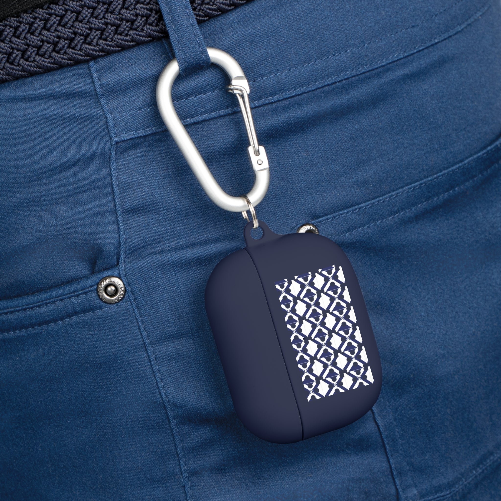 XT9 Blue Tile Pattern AirPods Case