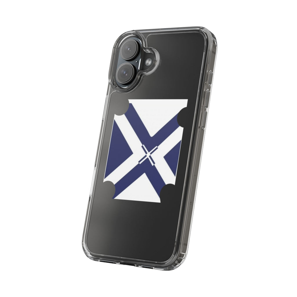 xT7 Saltire Clear Phone Case - Blue White Scottish Flag iPhone Cover