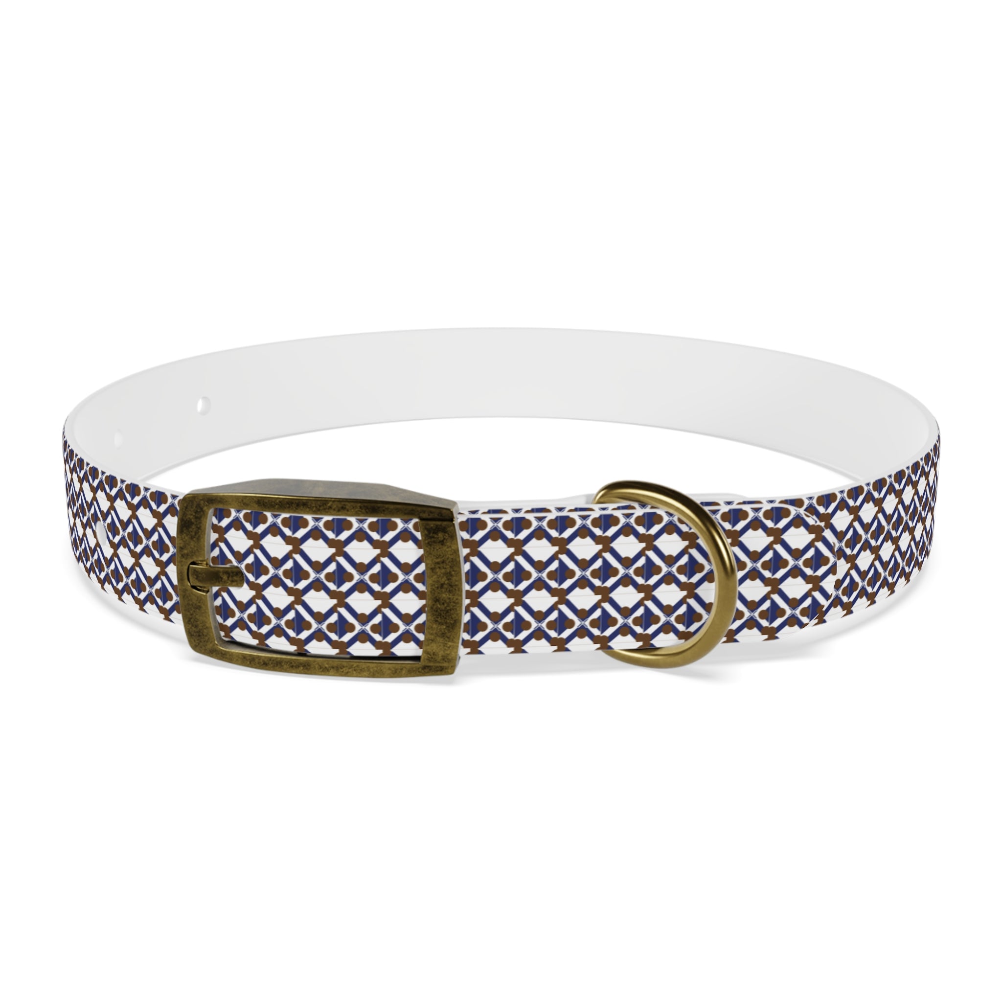 XT9 Dog Collar — Blue & Brown Stylish Pet Accessory