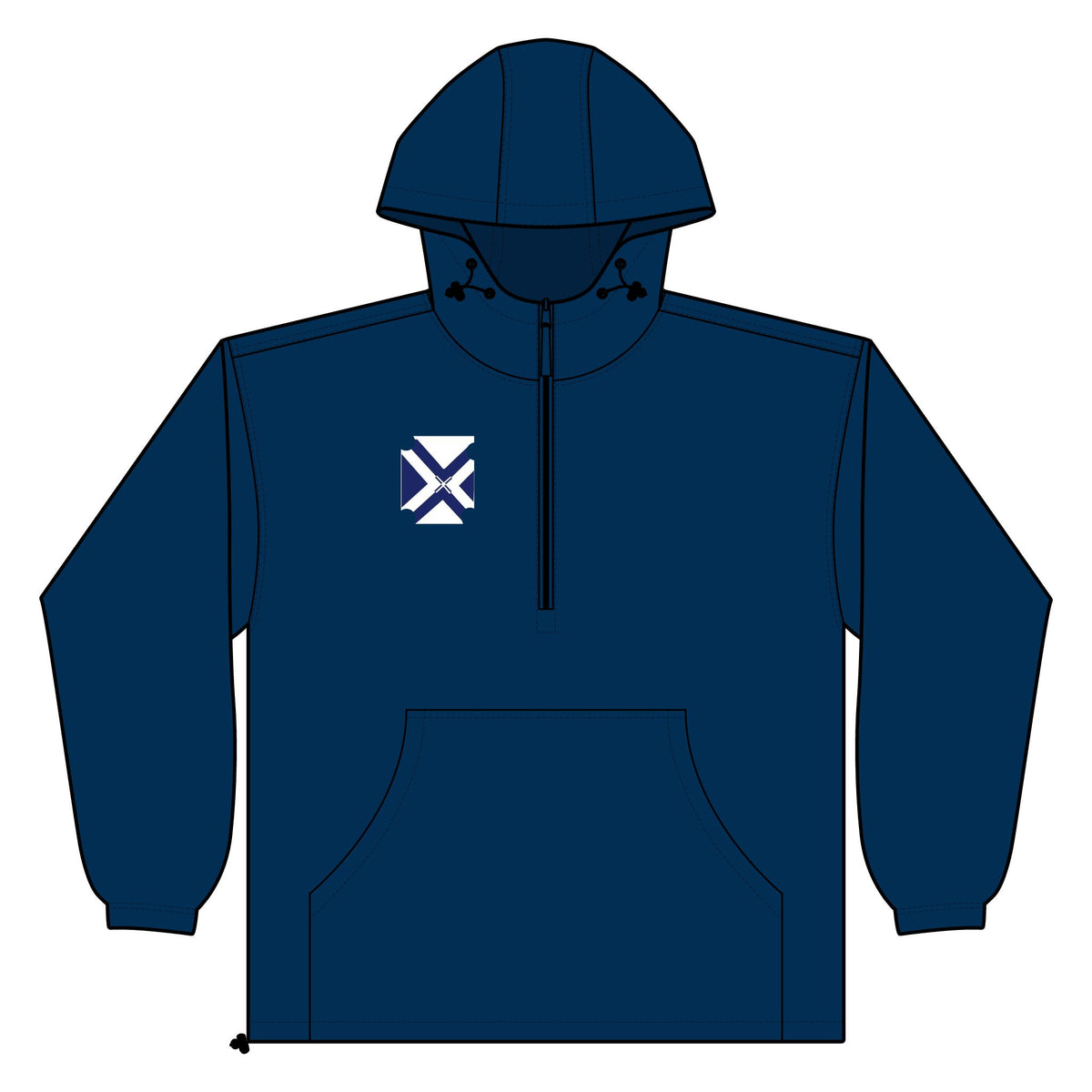 Unisex Lightweight Quarter-Zip Windbreaker Pullover Jacket
