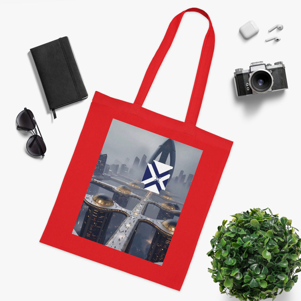 Xt Cotton Tote — Minimal Monogram Canvas Carryall