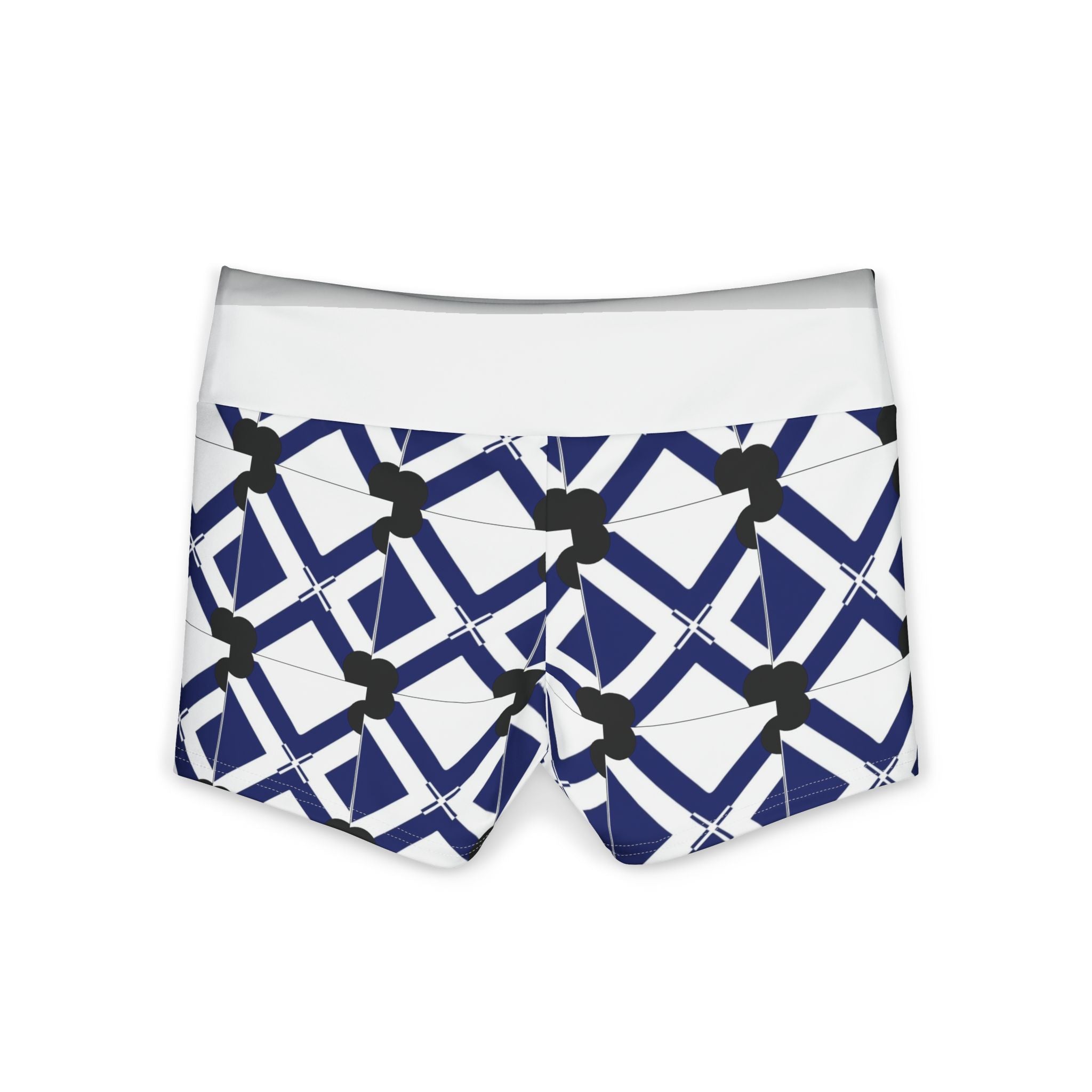 Women's Polyester Yoga Shorts (AOP)