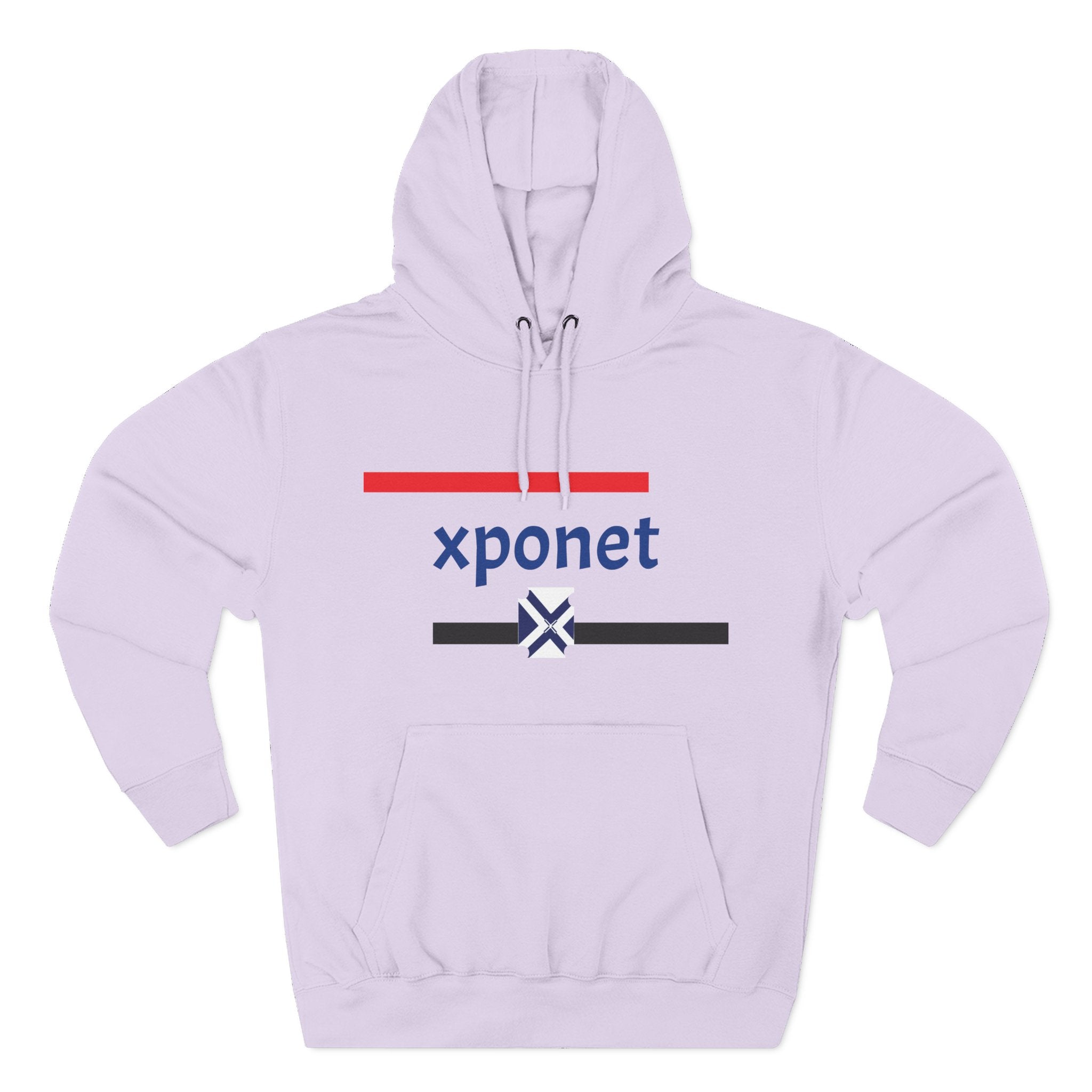 Three-Panel Fleece Hoodie