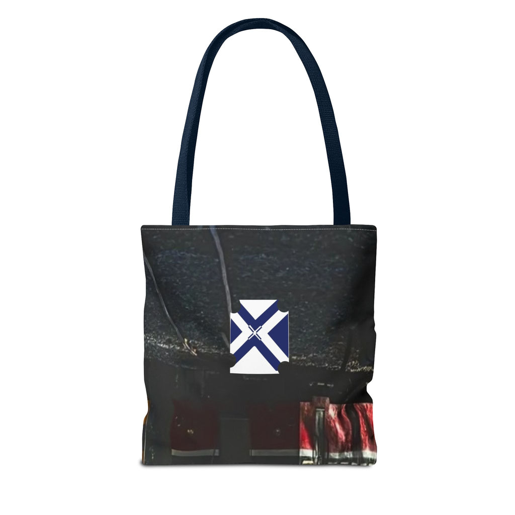 Scenic Night Drive Tote Bag — Forest Road Photography Print