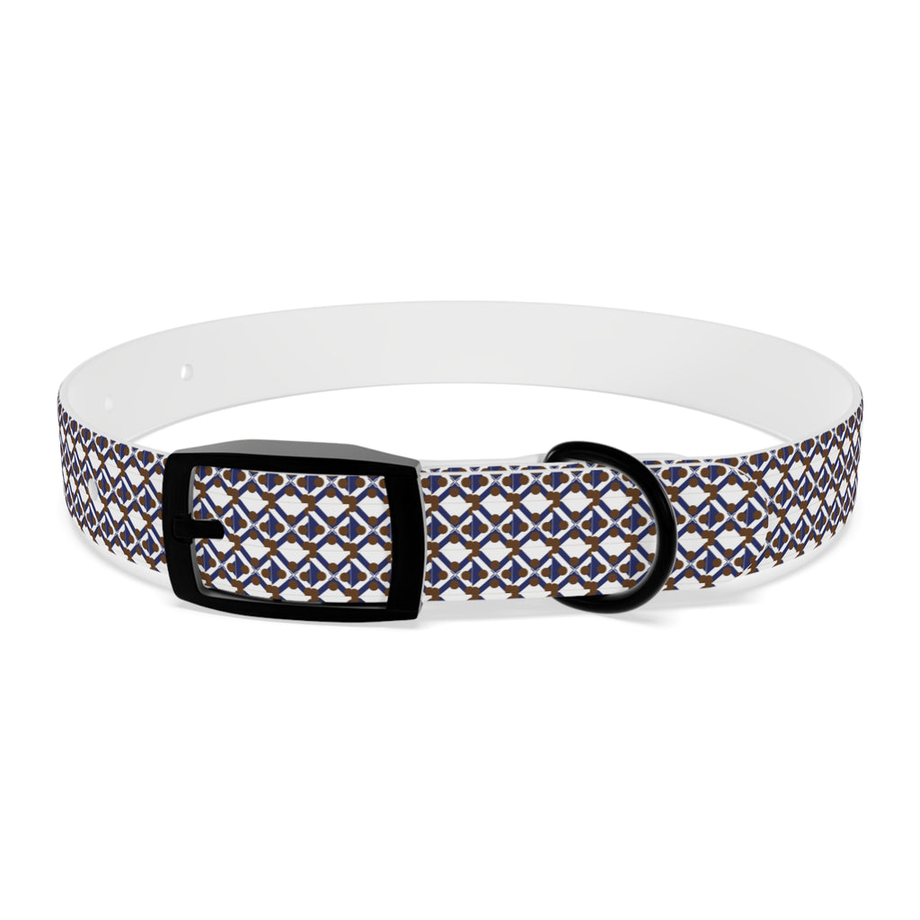 XT9 Dog Collar — Blue & Brown Stylish Pet Accessory