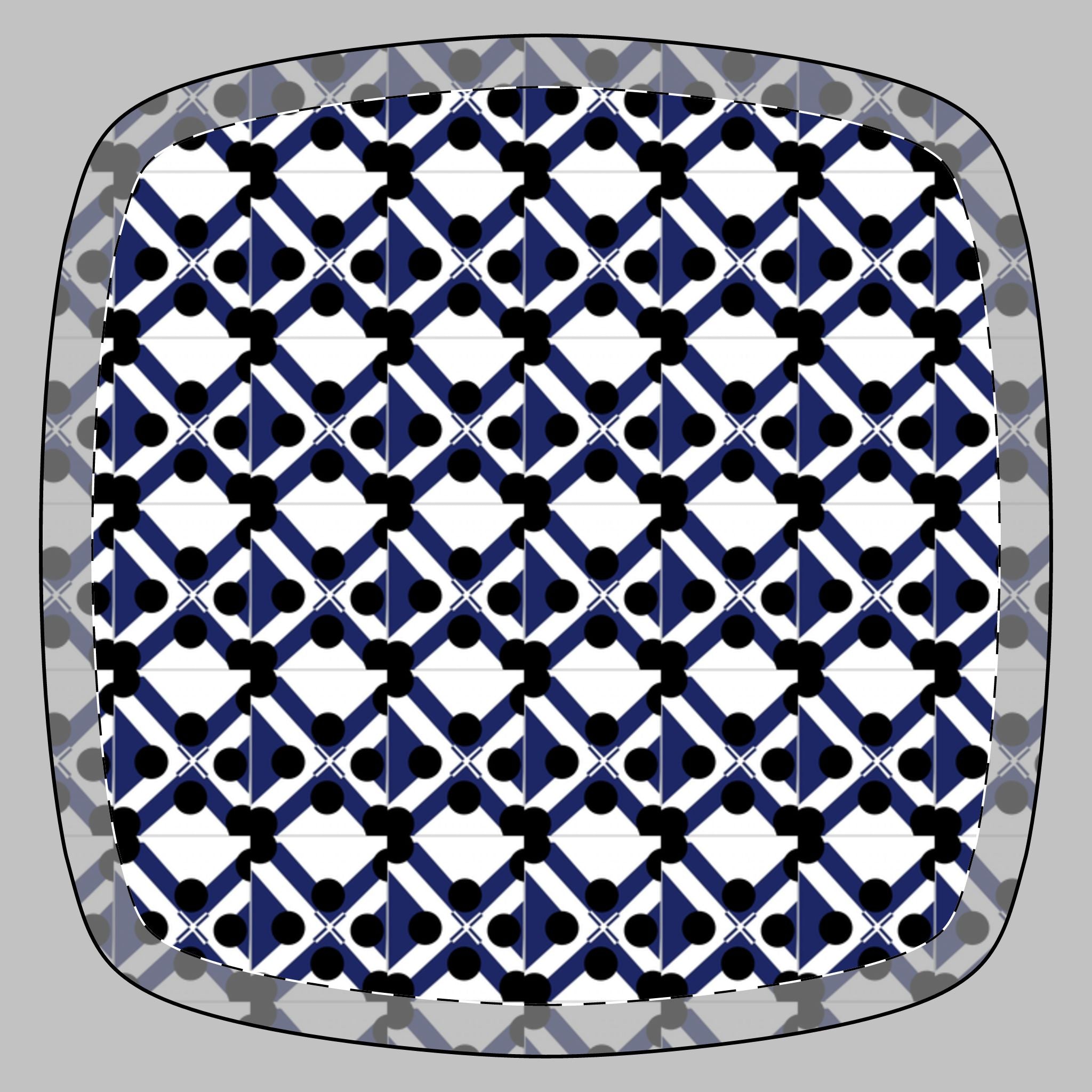 Compact Square Mirror