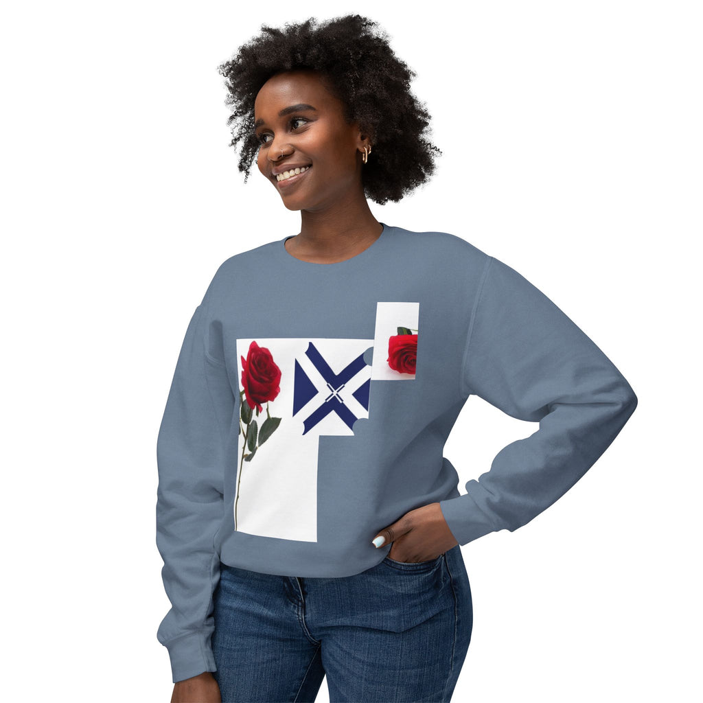 Rose & Saltire Crewneck Sweatshirt —XT Rose Graphic Sweatshirt