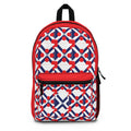 Xponet Red, White & Blue Geometric Backpack - Patriotic Pattern School Bag