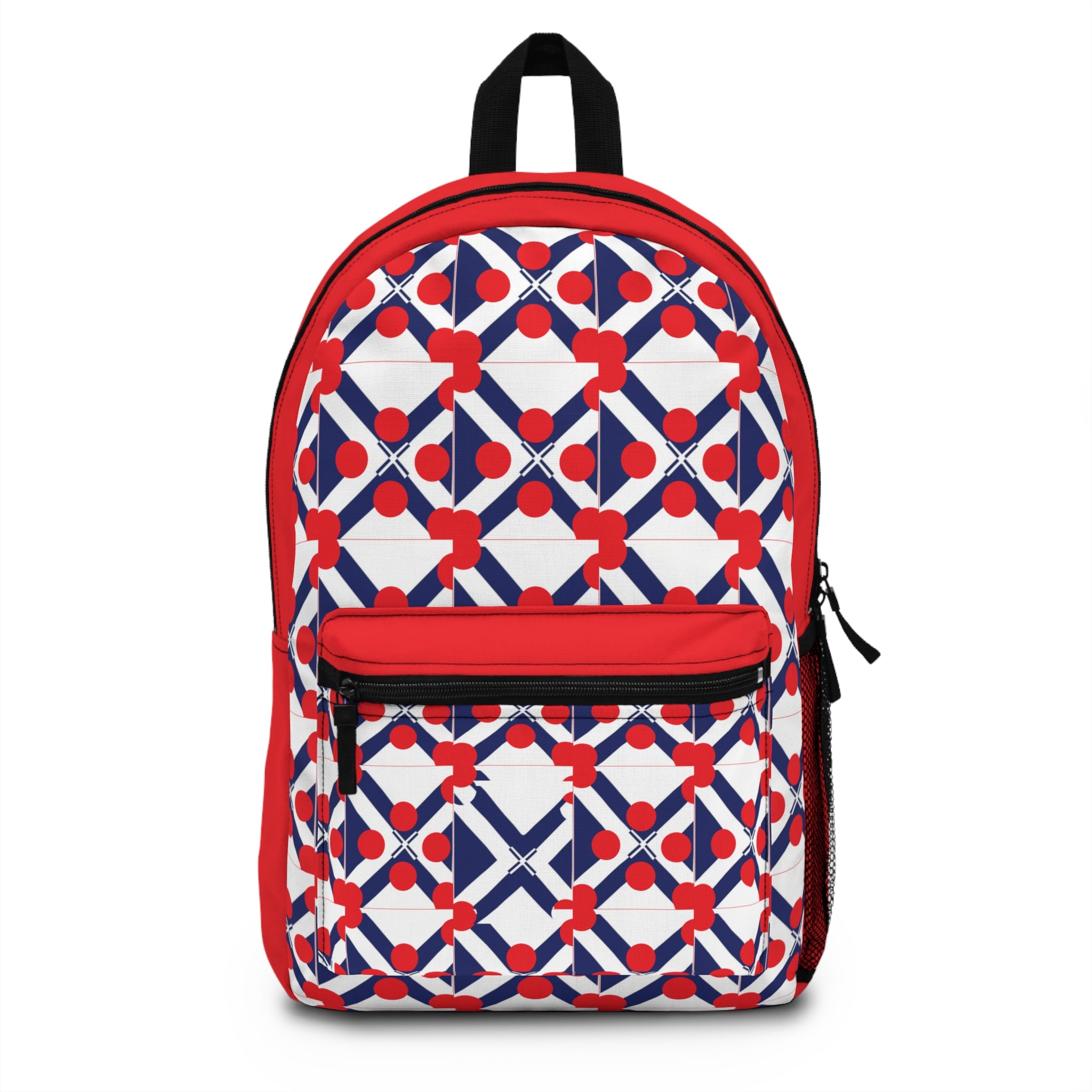 Xponet Red, White & Blue Geometric Backpack - Patriotic Pattern School Bag
