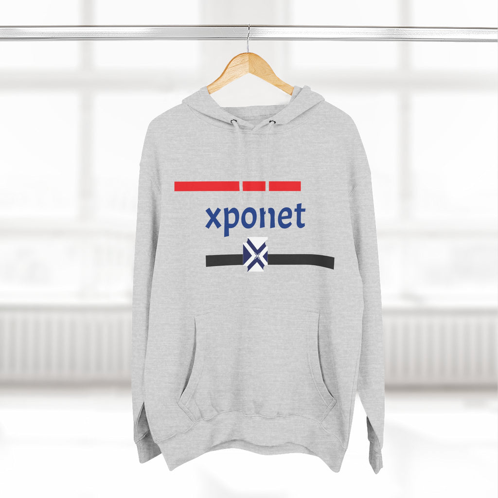 Three-Panel Fleece Hoodie