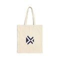Minimal Geometric Logo Tote Bag — Canvas Cotton Grocery & Everyday Market Bag