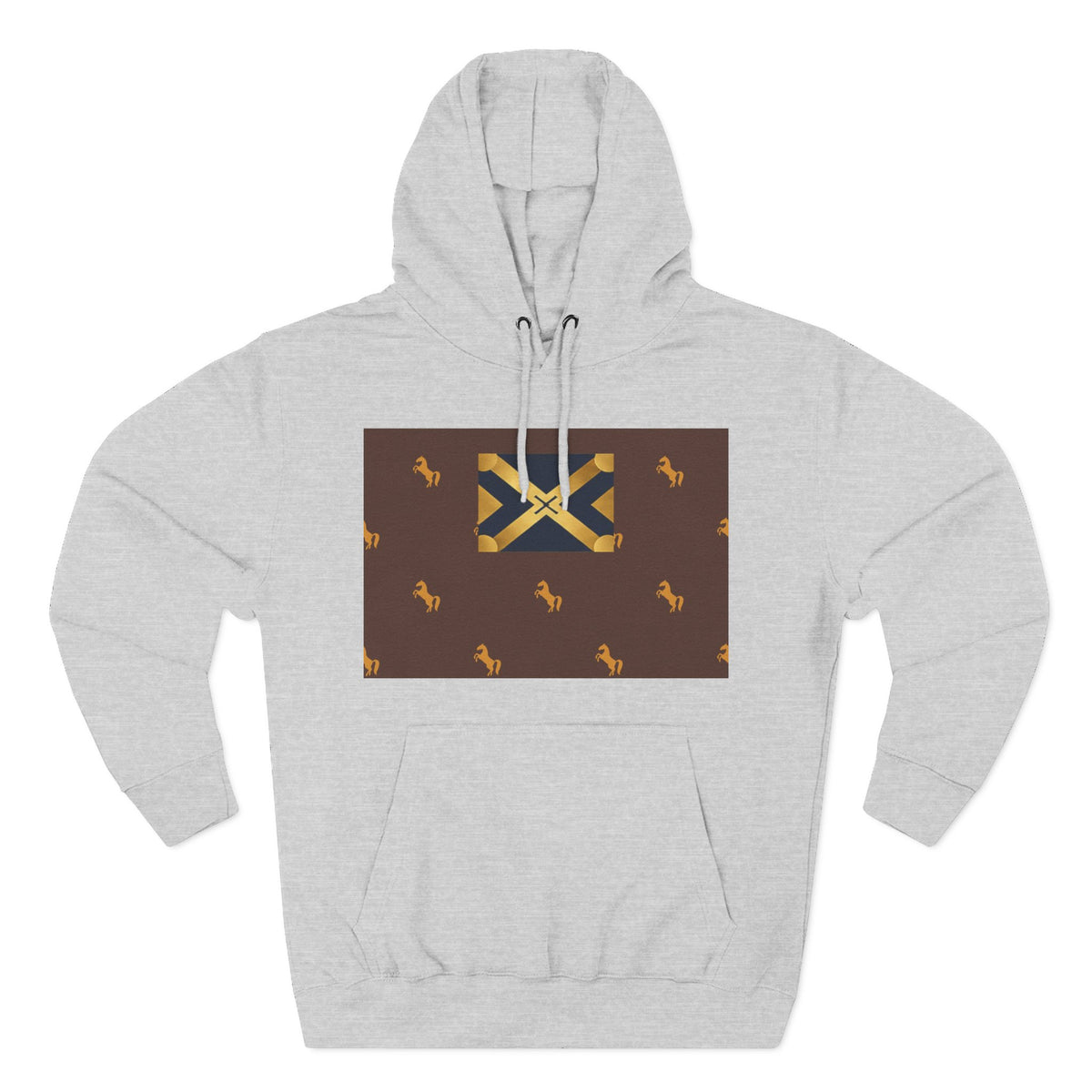 Three-Panel Fleece Hoodie