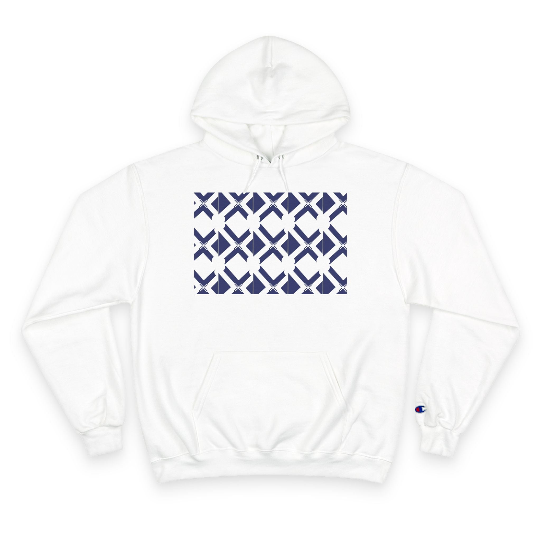 Geometric Navy Tile Hoodie