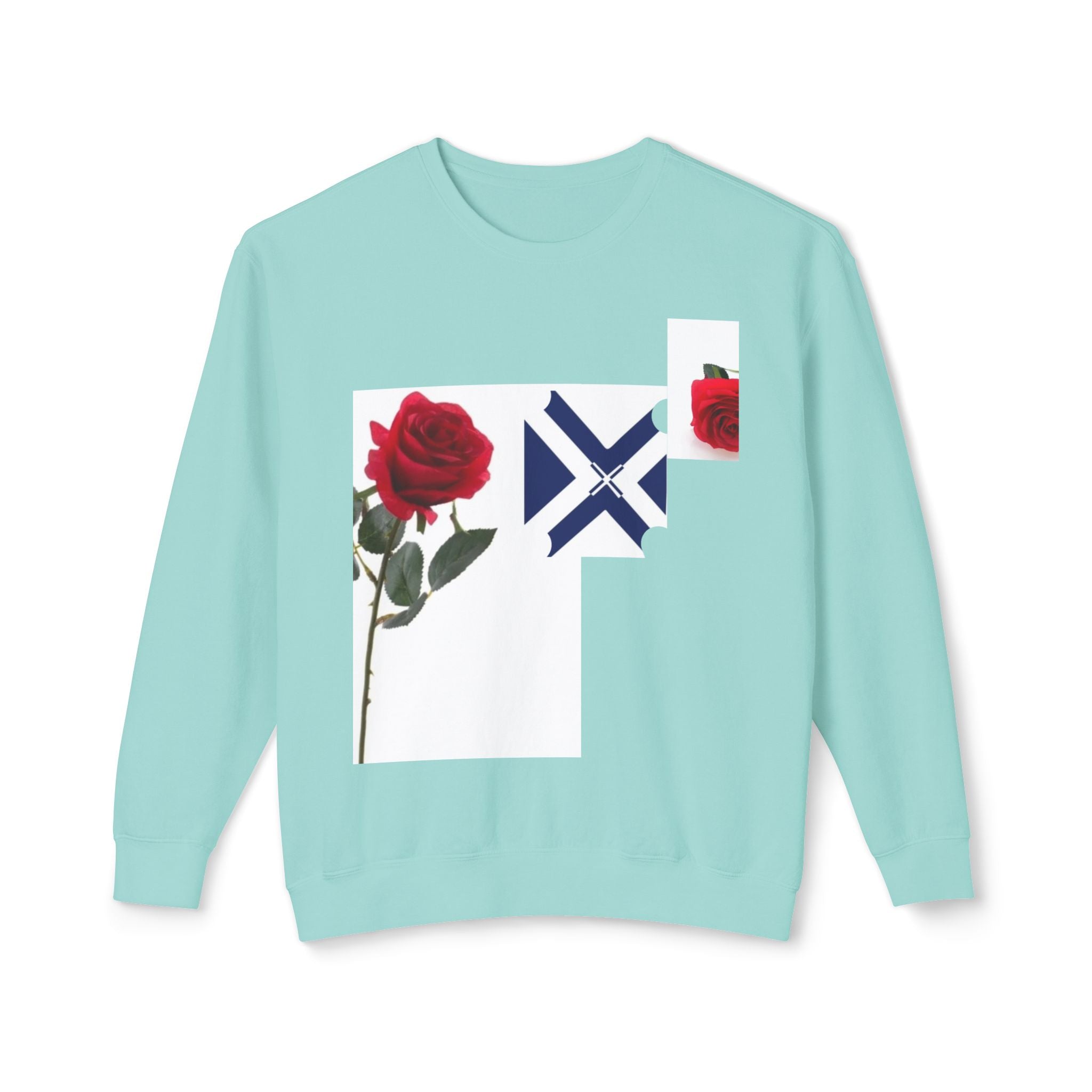 Rose & Saltire Crewneck Sweatshirt —XT Rose Graphic Sweatshirt
